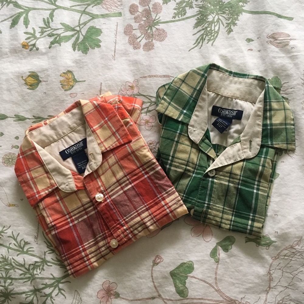 Set of 2 Toddler Boy Short-sleeve Shirts